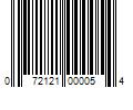 Barcode Image for UPC code 072121000054