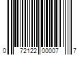 Barcode Image for UPC code 072122000077. Product Name: 