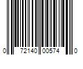 Barcode Image for UPC code 072140005740. Product Name: 