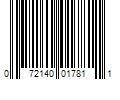 Barcode Image for UPC code 072140017811