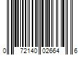 Barcode Image for UPC code 072140026646