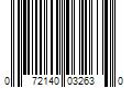 Barcode Image for UPC code 072140032630