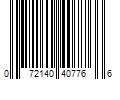 Barcode Image for UPC code 072140407766