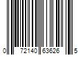 Barcode Image for UPC code 072140636265