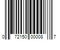 Barcode Image for UPC code 072150000087