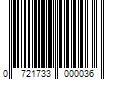 Barcode Image for UPC code 0721733000036