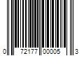 Barcode Image for UPC code 072177000053