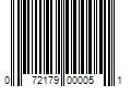 Barcode Image for UPC code 072179000051