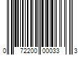 Barcode Image for UPC code 072200000333