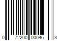 Barcode Image for UPC code 072200000463