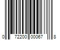 Barcode Image for UPC code 072200000678