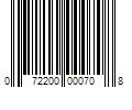 Barcode Image for UPC code 072200000708