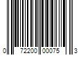 Barcode Image for UPC code 072200000753