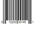 Barcode Image for UPC code 072200001491