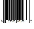 Barcode Image for UPC code 072200001637