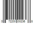 Barcode Image for UPC code 072200002368