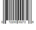 Barcode Image for UPC code 072200002726