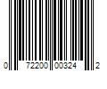 Barcode Image for UPC code 072200003242