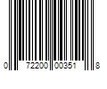 Barcode Image for UPC code 072200003518