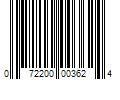 Barcode Image for UPC code 072200003624. Product Name: 