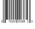 Barcode Image for UPC code 072200003853