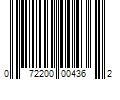 Barcode Image for UPC code 072200004362