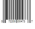 Barcode Image for UPC code 072200004737