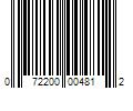 Barcode Image for UPC code 072200004812