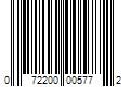 Barcode Image for UPC code 072200005772