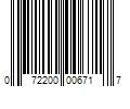 Barcode Image for UPC code 072200006717