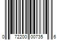 Barcode Image for UPC code 072200007356