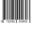 Barcode Image for UPC code 0722082002603