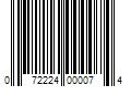 Barcode Image for UPC code 072224000074