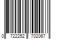 Barcode Image for UPC code 0722252702067