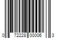 Barcode Image for UPC code 072228000063