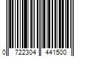 Barcode Image for UPC code 0722304441500