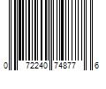 Barcode Image for UPC code 072240748776