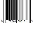 Barcode Image for UPC code 072244000153