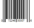 Barcode Image for UPC code 072246000076. Product Name: 