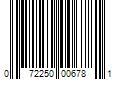 Barcode Image for UPC code 072250006781