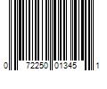 Barcode Image for UPC code 072250013451