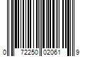 Barcode Image for UPC code 072250020619