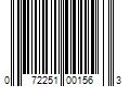 Barcode Image for UPC code 072251001563