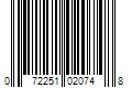 Barcode Image for UPC code 072251020748