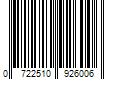 Barcode Image for UPC code 0722510926006