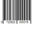 Barcode Image for UPC code 0722522000015