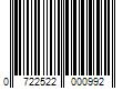 Barcode Image for UPC code 0722522000992