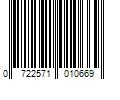 Barcode Image for UPC code 0722571010669