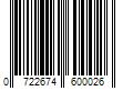 Barcode Image for UPC code 0722674600026