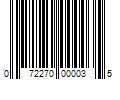 Barcode Image for UPC code 072270000035. Product Name: 